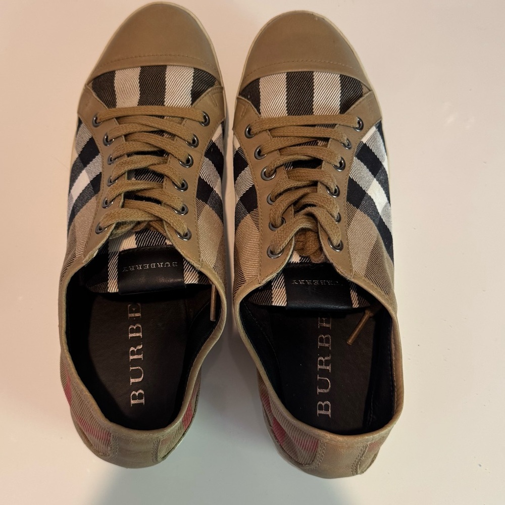 Burberry Vintage Housecheck Low Top Lace Sneaker 41 - Picture 2 of 11